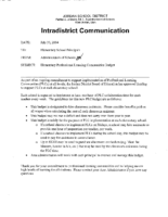18. Elem PLC Budget Memo