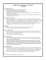 19.1 Health Reminders for Principals 2019-2020