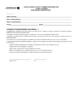 2020 Summer Program Coach Participation Form