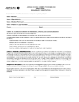 2020 Summer Program Student Participation Form