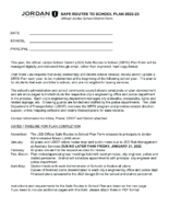 2022-23 JSD Safe Routes to School Plan Form 11-16-21