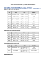 2024-2025 SECONDARY SpEd MEETING SCHEDULE