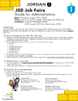 2024-25 JSD Job Fair Administrator Information Sheet