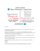 2024-25 NEI – Instructions to Reserve a Table