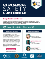 2024 Utah School Safety Conference – Registration is Open