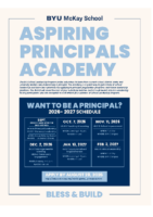 2026-2027 BYU Aspiring Principals Academy