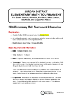 2026 Elementary Math Tournament – Registration and Information Packet (1)