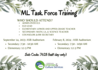 23-24 ML Task Force Training Flyer