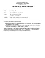 Admin Vacation Carryover