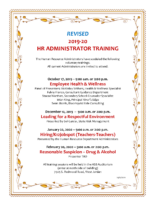 Administrator HR Training 2019-20 Revised 10.9.19