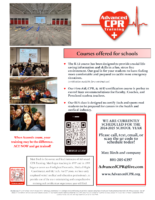 Advanced CPR Training Flyer for Schools