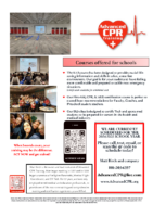 Advanced CPR Training Flyer