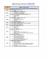 Agenda VIRTUAL Bus. & Aux Serv.Training