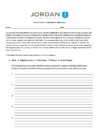 Annual Facility Assessment Form