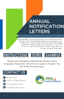 Annual WIDA Notifications