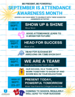 Attendance Awareness Month Spirit Week Suggestions 2024