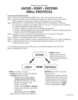 Avoid Deny Defend Drill Protocol 10.30.18