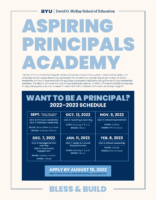 BYU Aspiring Principals Academy 2022-2023