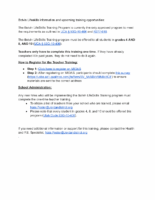 Botvin Lifeskills Information and Upcoming Trainings
