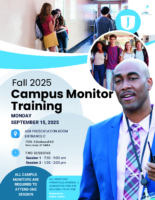 Campus Monitor Training Fall 2025 Flyer