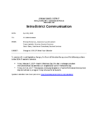 Change to 2026-27 Calendar