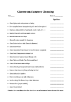 Classroom-Summer-Cleaning-Checklist