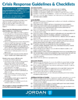 Crisis Response Guidelines & Checklists 2018-19