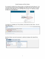 Crucial Concerns and Policy Review Instructions