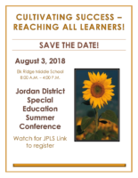 Cultivating Success – Reaching All Learners Flyer