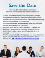 Deadline for Current JSD Admin Interviews