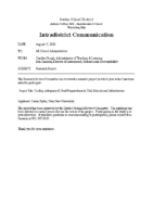 District School Memo