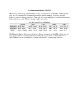 ELA Benchmark Change 2019-20