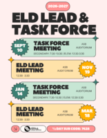 ELD LeadTask Force Mtgs 26-27