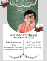 ELD Quarterly Meeting 12-8-22