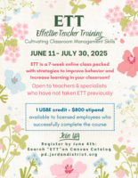 ETT Summer 2025 Flyer