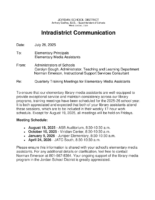 Elem. Media Training Dates 2025-26
