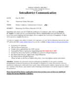 Elementary Fee Waiver Materials 2019-20
