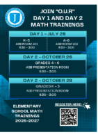 Elementary Math Trainings 26_27