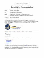 Elementary Testing Bulletin 2025