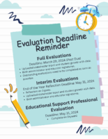 Evaluation Deadline Reminder Flyer
