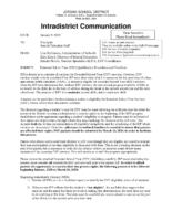 Extended School Year (ESY) Qualification Procedures and Timelines
