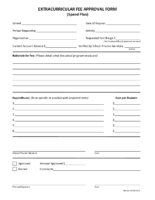 Extracurricular Fee Approval Form 11.18.19