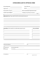 Extracurricular Fee Approval Form 7-18-19