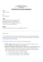 Fall 2026 Prevention Plans