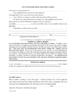 Fee Waiver Decisioin Appeal Form 4-17-06