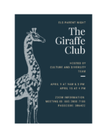 Giraffe Club Parent Night Flyer