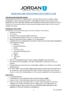 Guidelines and Instructions for Student Clubs