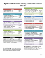 HS PLC Calendar 2025-26