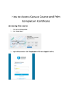 How to Access Canvas Course