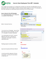 How to View Employees Time Off – Calendar